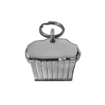 Small Cupcake Tag Sterling Silver
